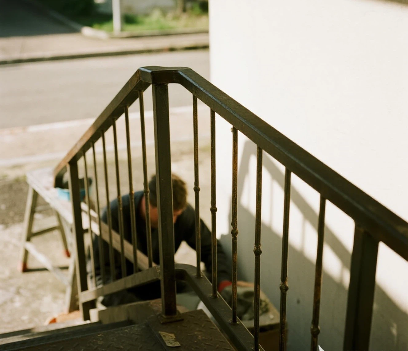 Banister railing installation Banister railing installation